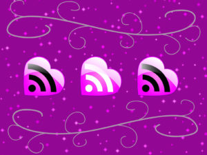 Love RSS Feed PPT Backgrounds