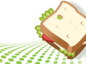 Vegetarian Sandwich PPT Backgrounds