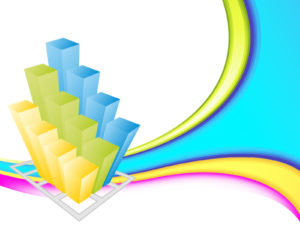 Colorful business 3d Graph Backgrounds