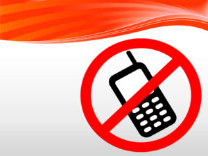 No Cell Phones Allowed PPT Backgrounds