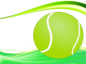 Tennis Ball Powerpoint Slide