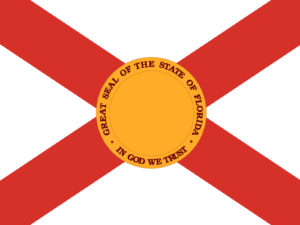 USA Florida Flag PPT Backgrounds