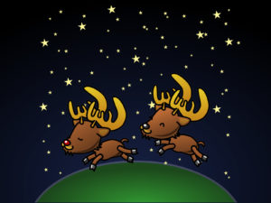 Caribou for Christmas Backgrounds