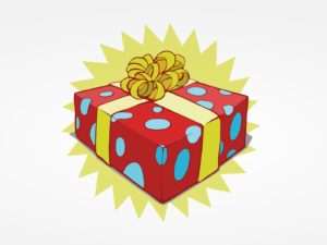 Christmas Sweet Present Box PPT Backgrounds