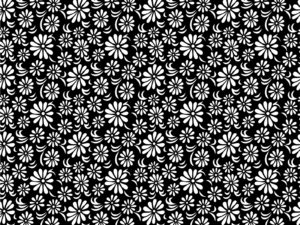 Black white floral ppt backgrounds