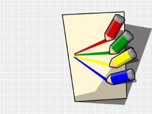 Color Pencils of Students Backgrounds