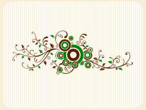 Wall Floral Tattoo PPT Backgrounds