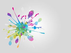 Colorful Splatter PPT Backgrounds