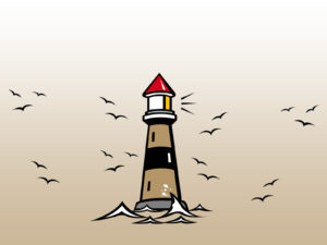 Lighthouse and Seagulls Backgrounds