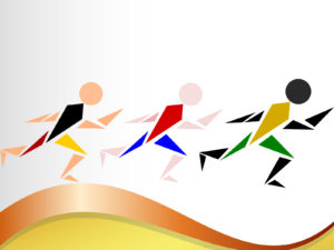 Olympics Men of All Nationalities Backgrounds PPT