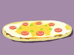 Pizza with Sausage PPT Backgrounds