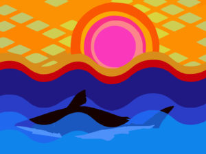 Sun and Shark PPT Backgrounds