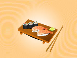 Sushi Menu Backgrounds for Powerpoint