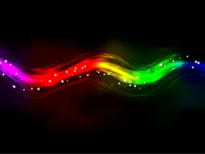 Abstract Neon Blurry PPT Backgrounds