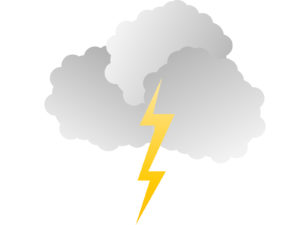 Clouds and Lighting Powerpoint Backgrounds