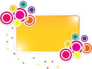 Colorful Label Frame Powerpoint Backgrounds