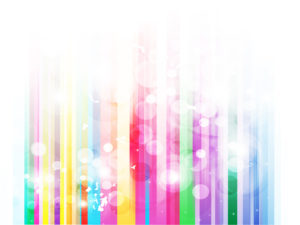 Rainbow Stripes Bubble Powerpoint Template