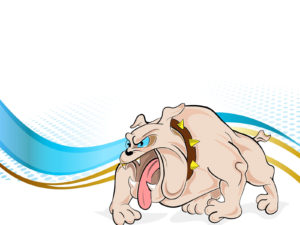 Angry Bulldog Animal PPT Backgrounds