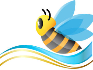 Cute Bee PPT Backgrounds for Powerpoint