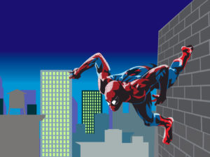 Marvel Spiderman Hero PPT Backgrounds