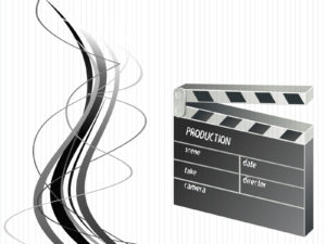 Movie Clapper Realistic PPT Backgrounds