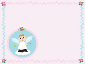 Baby angel blue stripes backgrounds