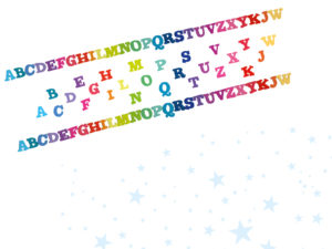 Rainbow 3D Letters Backgrounds