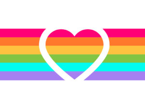 Rainbow Heart Powerpoint Backgrounds