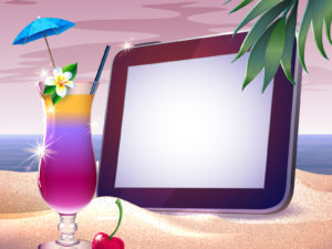 Summer Sunset Tropical PPT Backgrounds