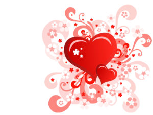Floral Heart Valentine Day Backgrounds