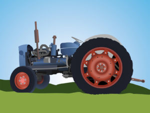 Old Tractor PPT Backgrounds