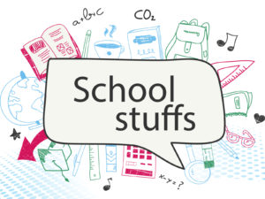 School Stuffs Supplies Backgrounds