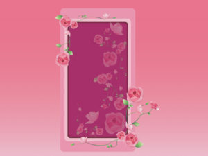 Pink Roses Frame Backgrounds
