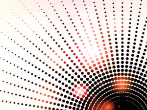 Radial Dotted Lights Backgrounds PPT