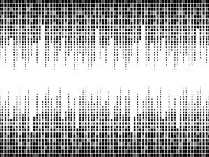 Black and White Equalizer Powerpoint Backgrounds