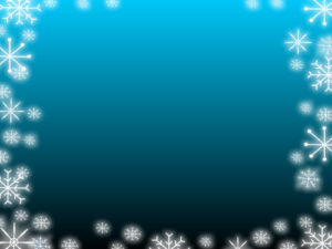 Blue Gradient Snowflake PPT Backgrounds