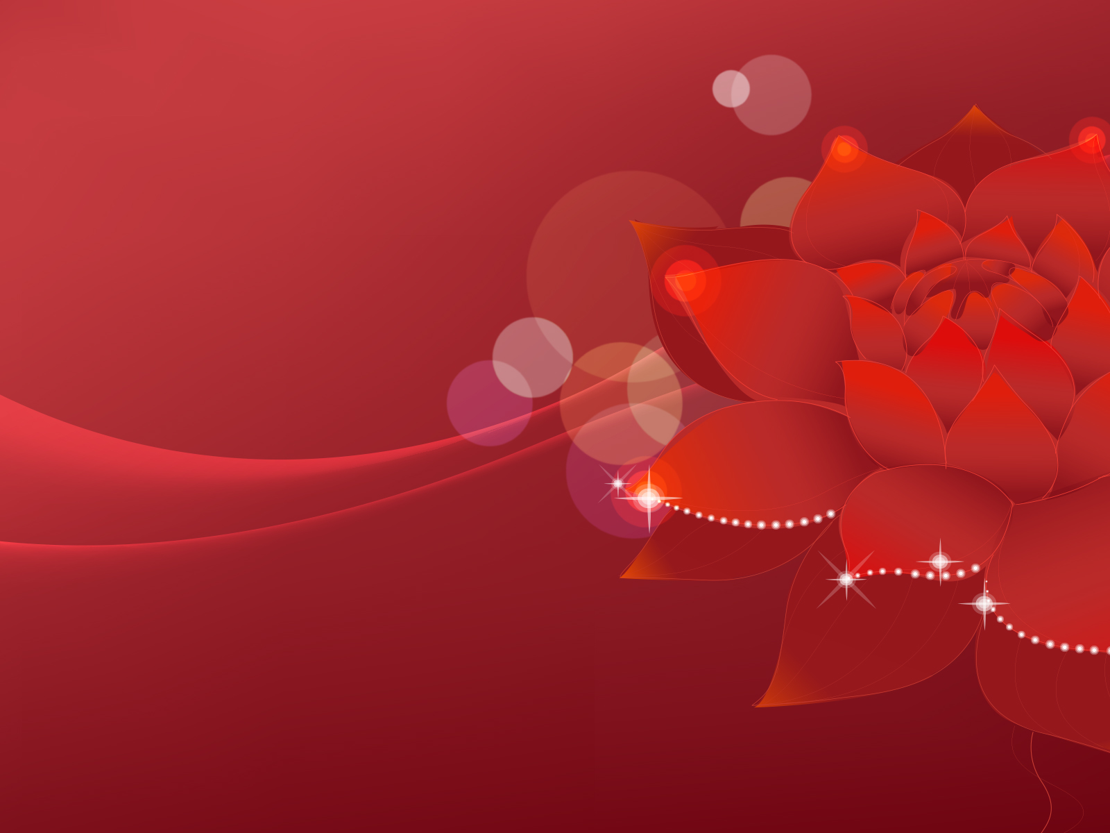 Lotus Flowers Dream Backgrounds | Flowers, Red Templates | Free PPT Grounds