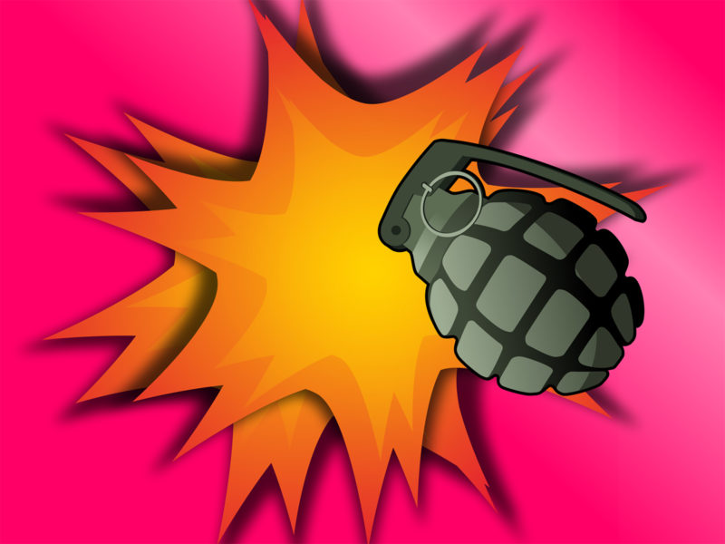 Grenade Explosion Backgrounds | 3D, Orange, Pink, Red Templates | Free PPT  Grounds