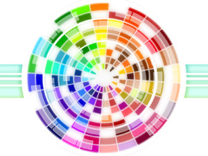 Multicolored Wheel Powerpoint Backgrounds