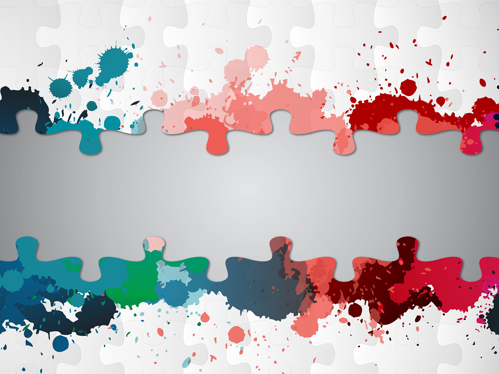 Paint Splatter Puzzle Backgrounds | Abstract, Blue, Games, Green, Red  Templates | Free PPT Grounds