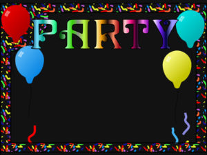 Party Frame Powerpoint Backgrounds
