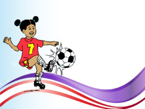 Playing Soccer PPT Backgrounds