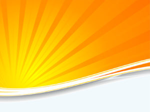 Orange Sunburst Powerpoint Templates