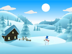 Winter Landscape Powerpoint Backgrounds