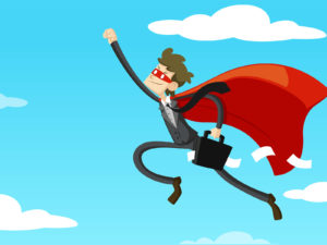 Business Superhero PPT Backgrounds