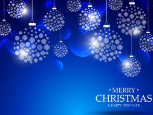 Blue Merry Christmas PPT Backgrounds