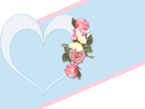 Rose Frame Flowers PPT Backgrounds