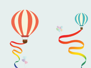 Balloon Travel PPT Background