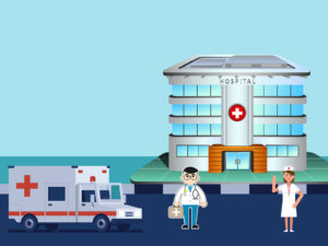 Doctor and Nurse at the Hospital PPT Background