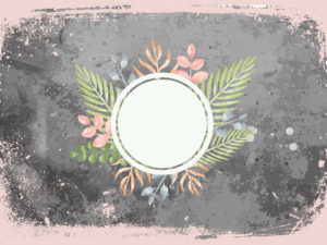 Flower Frame PPT Backgrounds